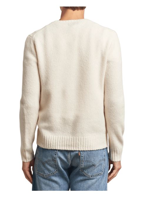 Maglia da uomo in lana, girocollo, color crema POLO RALPH LAUREN | 710918805509